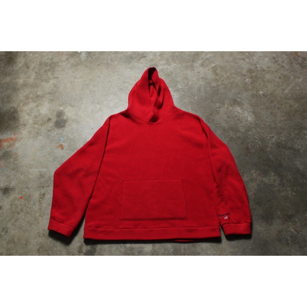 Rare Vintage 90s Ralph Lauren Polo Sport Minimal Polar Fleece Hoodie - XXL